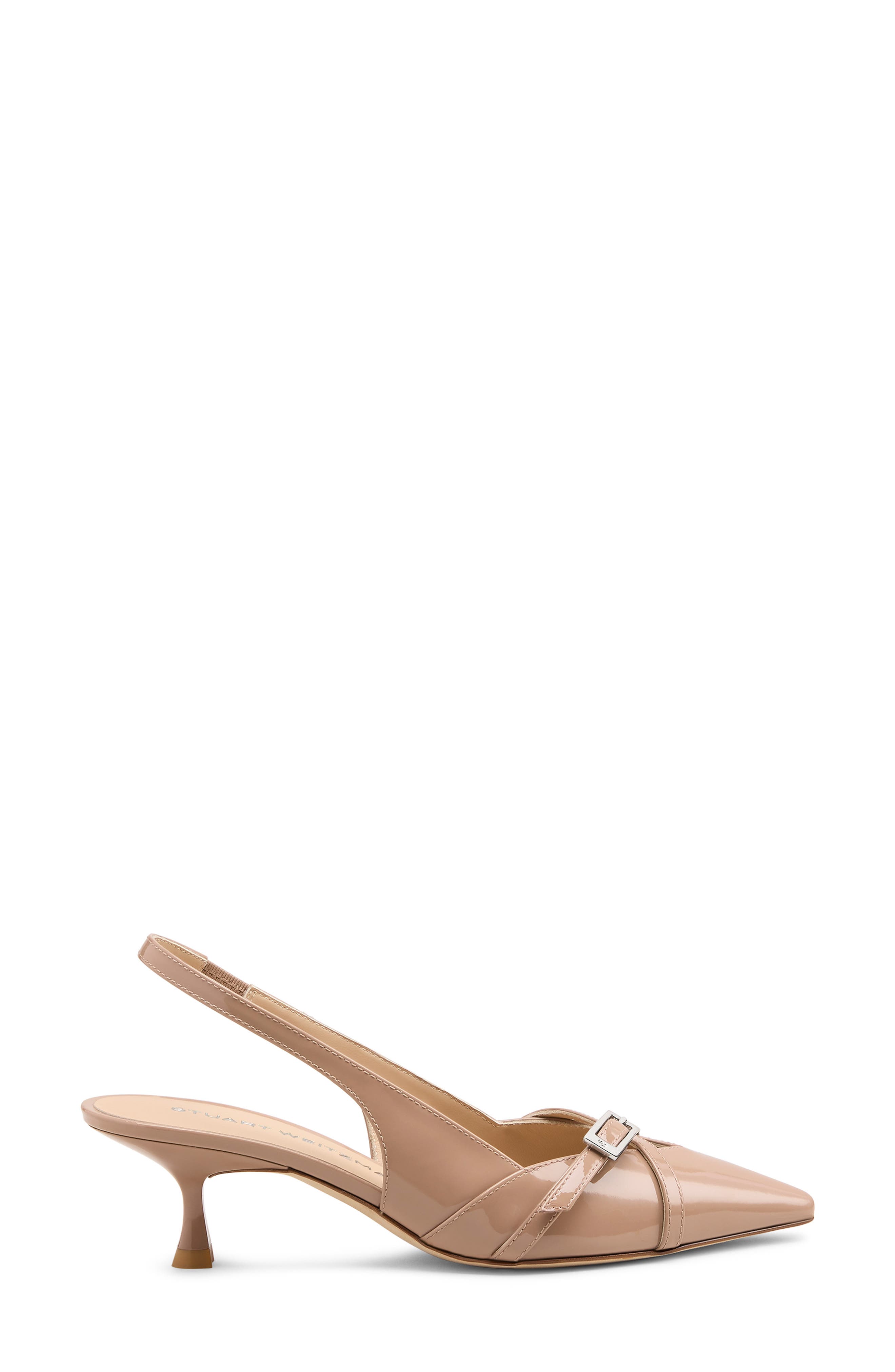 Georgie Kitten Heel Slingback Pump, Alternate, color, FAWN