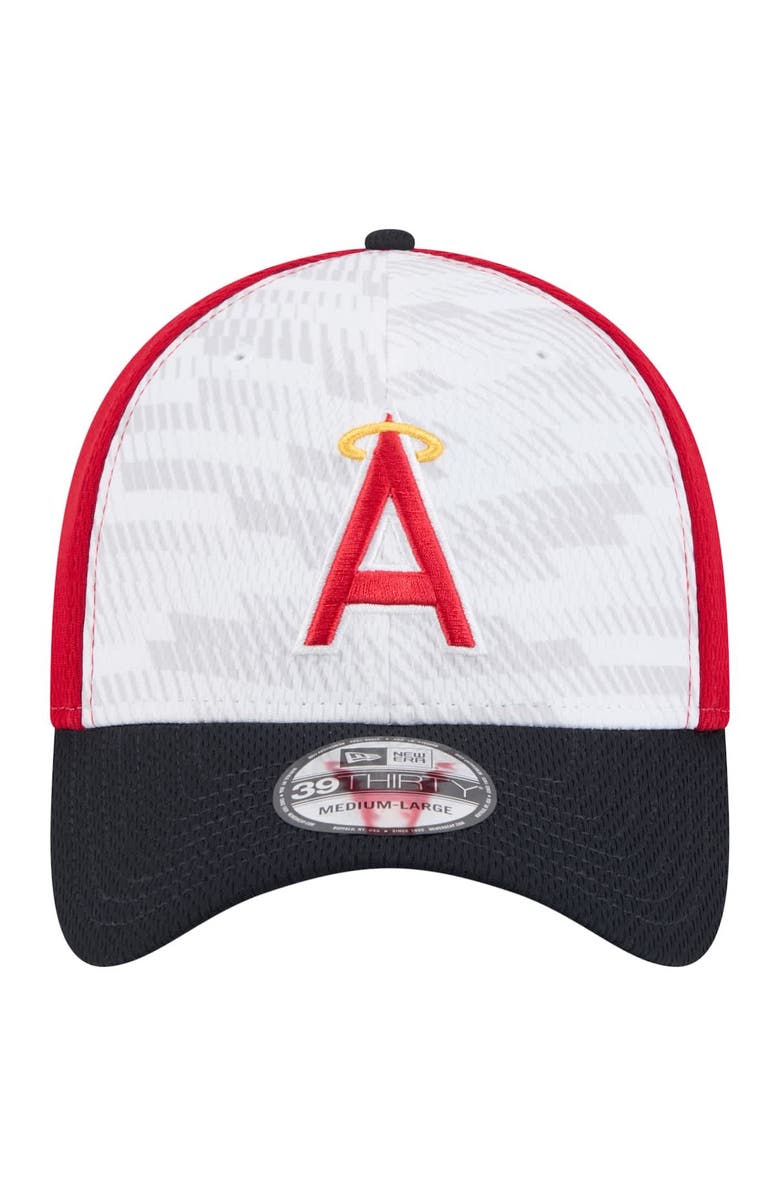 New Era Men's New Era Red/Navy Los Angeles Angels 2025 MLB Clubhouse 39THIRTY Flex Hat, Alternate, color, Red