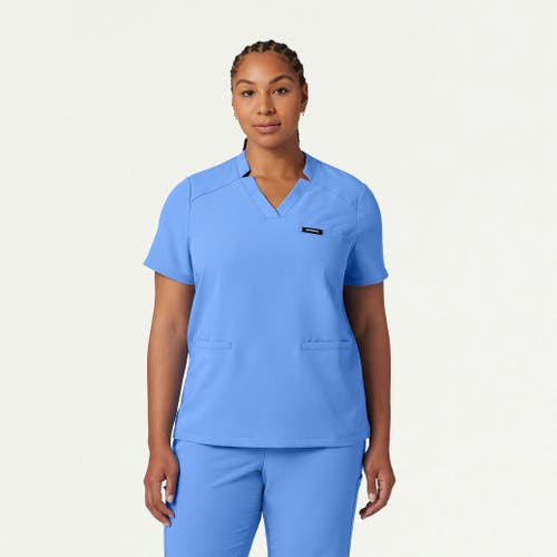 Jaanuu 3-pocket Classic Notched V-neck Scrub Top