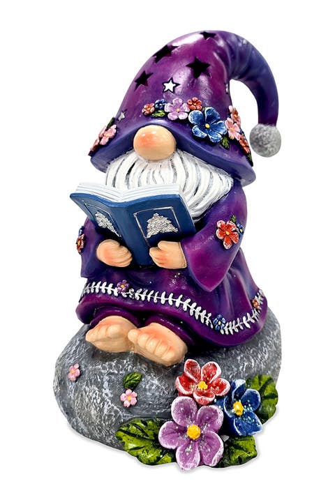Enchanted Wisdom Book Reading Gnome Figurine