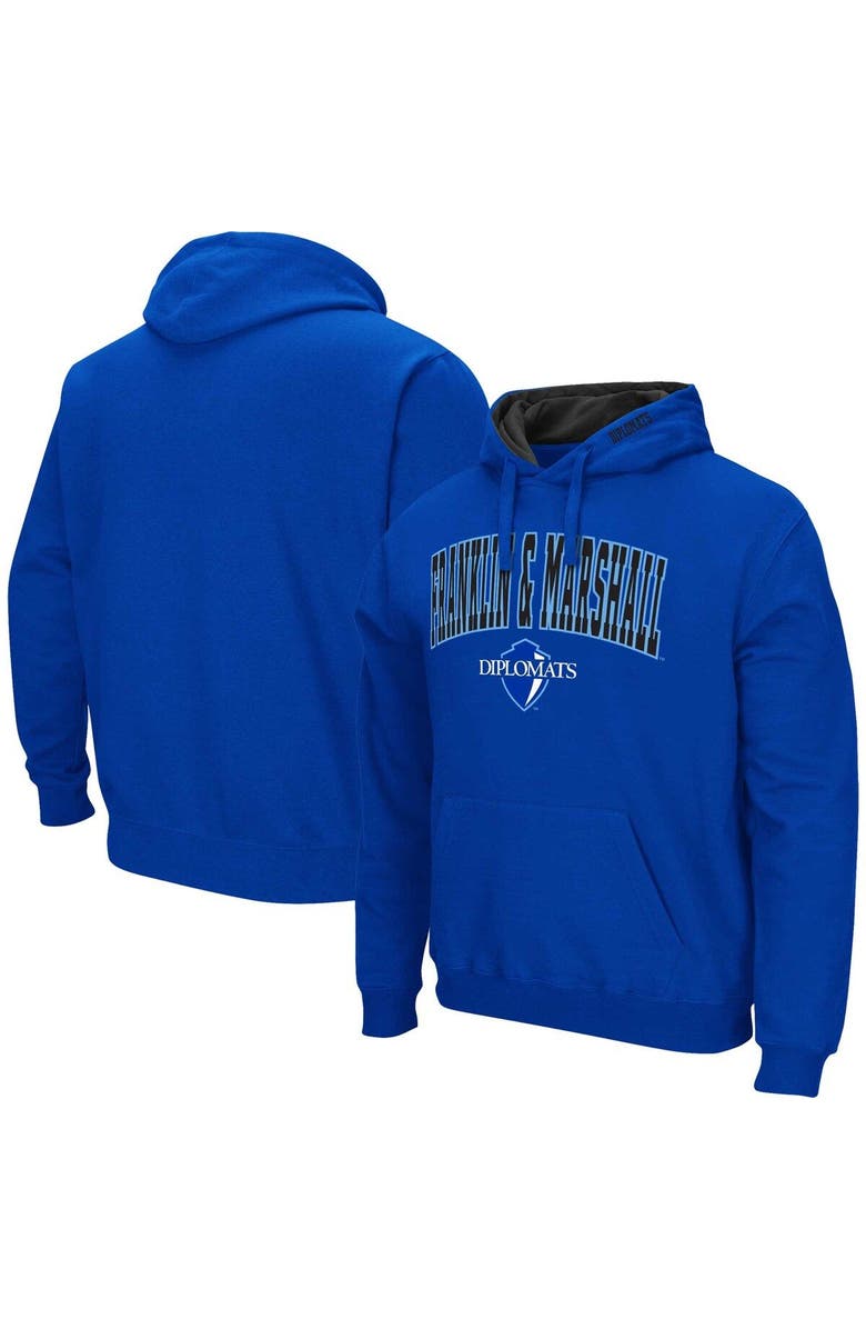 COLOSSEUM Men's Colosseum Blue Franklin & Marshall Diplomats Arch & Logo 3.0 Pullover Hoodie, Alternate, color, Blue