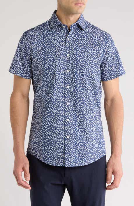 Rodd & Gunn Thatcher Crescent Trim Fit Short Sleeve Button-Up Shirt