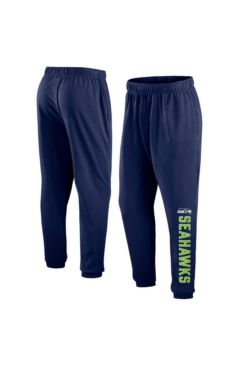 FANATICS Men's Fanatics Branded Navy Seattle Seahawks Big & Tall Chop Block Lounge Pants, Main, color, 