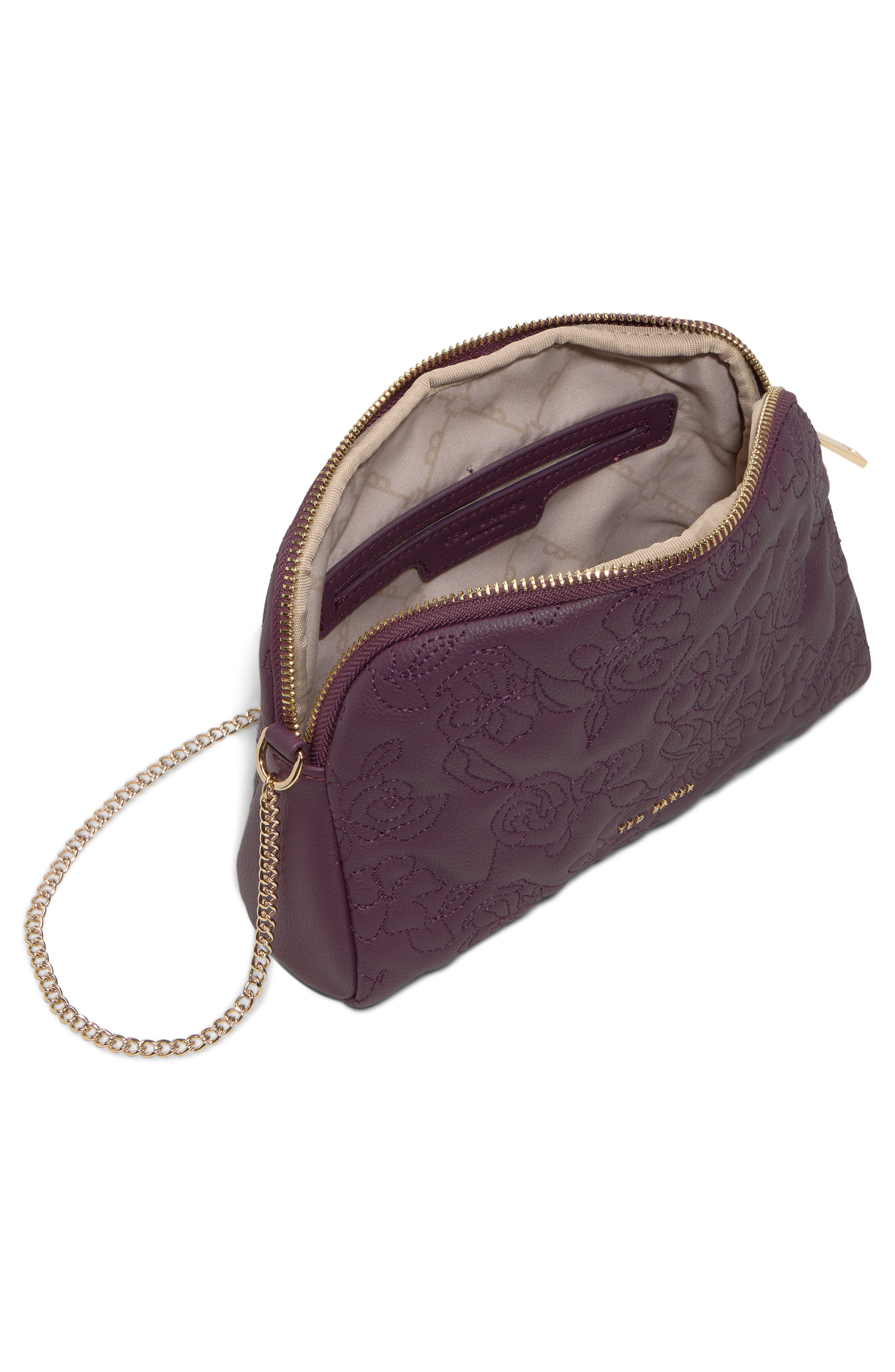 Ginny Faux Leather Crossbody Bag, Alternate, color, WINE