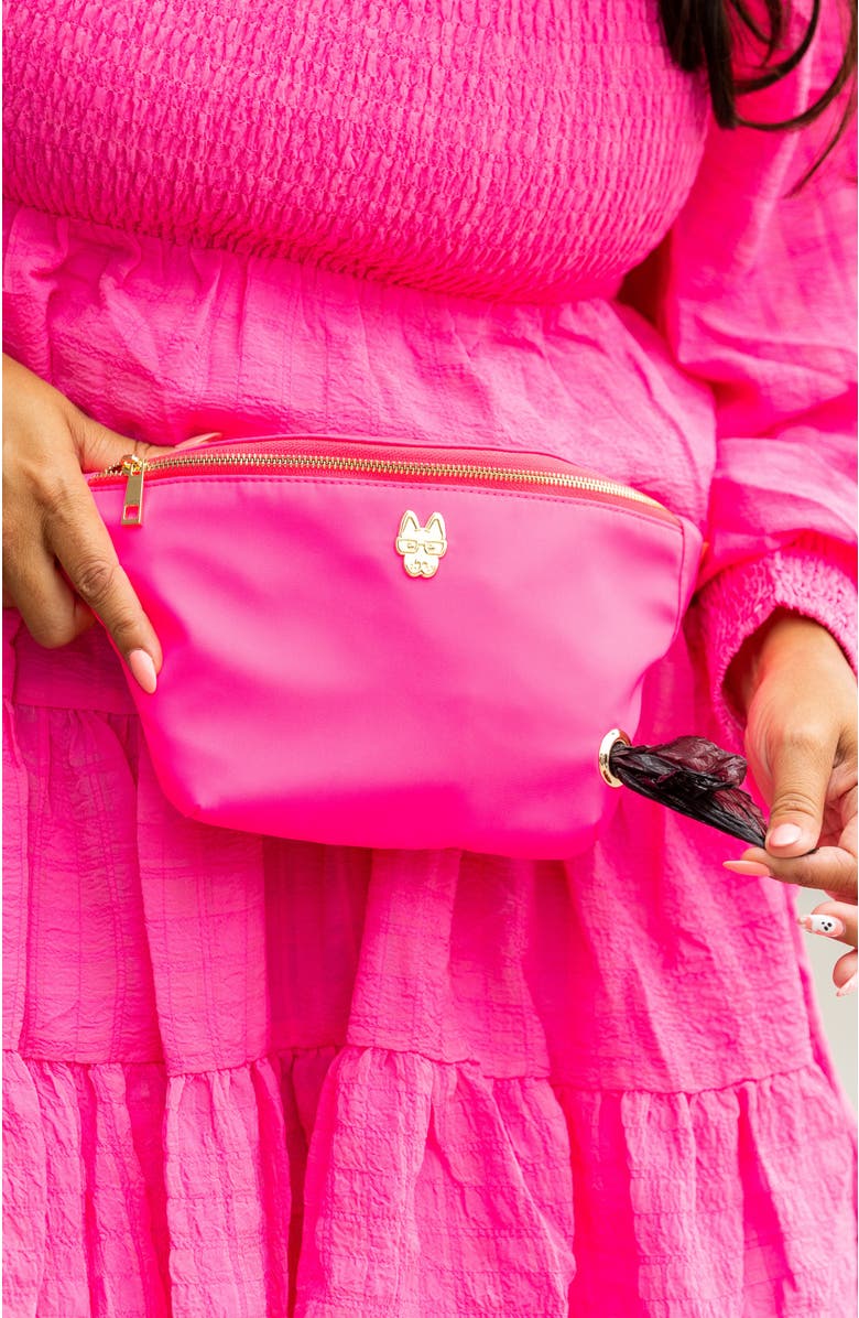 Pink Papyrus Addison Waste Bag Dispenser & Treat Pouch Belt Bag, Alternate, color, Addison