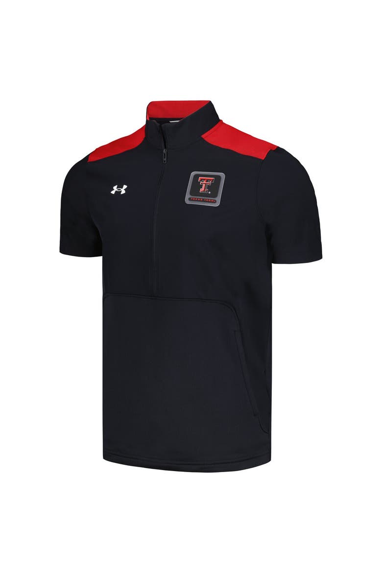 Men's Under Armour Black Texas Tech Red Raiders Motivate Half-Zip Jacket, Alternate, color, Black