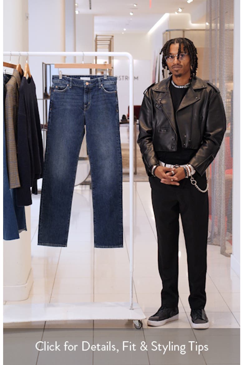 Mid Rise Straight Leg Jeans video