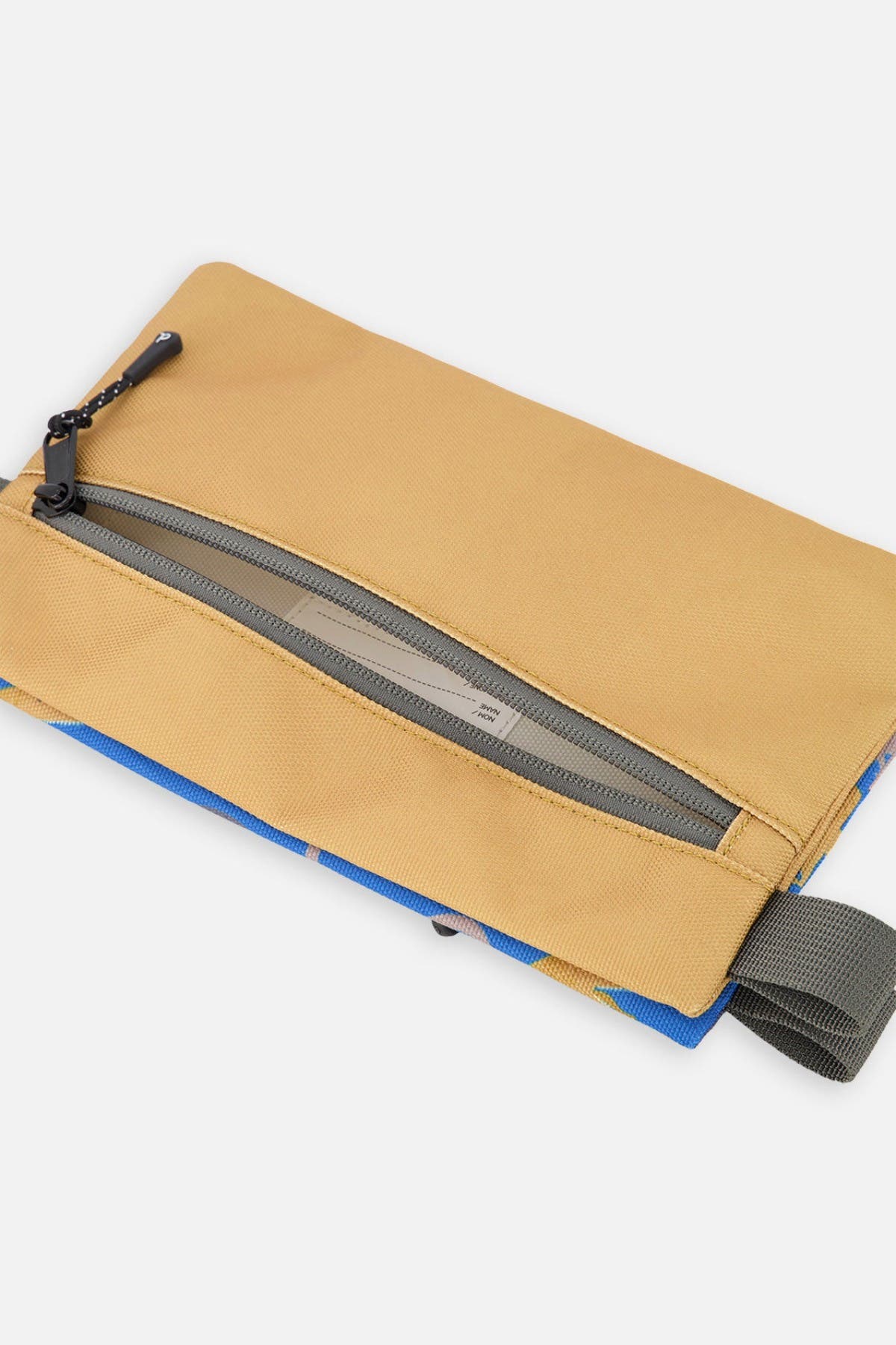 Deux par Deux Dinosaur Graphic Durable Double-Compartment Pencil Case, Alternate, color, Blue Dinosaur Print