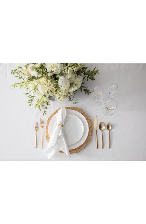 Fortessa Velo Brushed Gold Plated 5-piece Place Setting Set In Gold