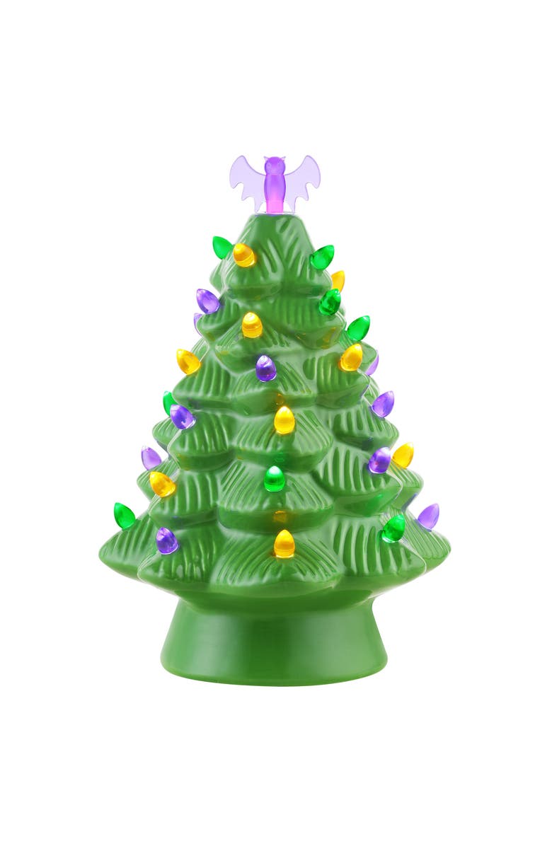 Mr. Halloween 12 in. Ceramic Halloween Tree - Green, Main, color, Green