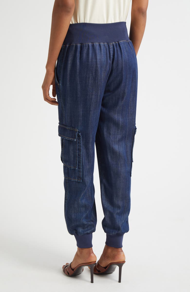 Cinq à Sept Giles Denim Cargo Joggers, Alternate, color, Mer