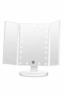 LILA BY AKUNBEM Fascinate Magnifying LED Trifold Mirror