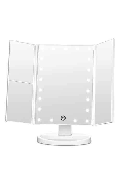 LILA BY AKUNBEM Fascinate Magnifying LED Trifold Mirror
