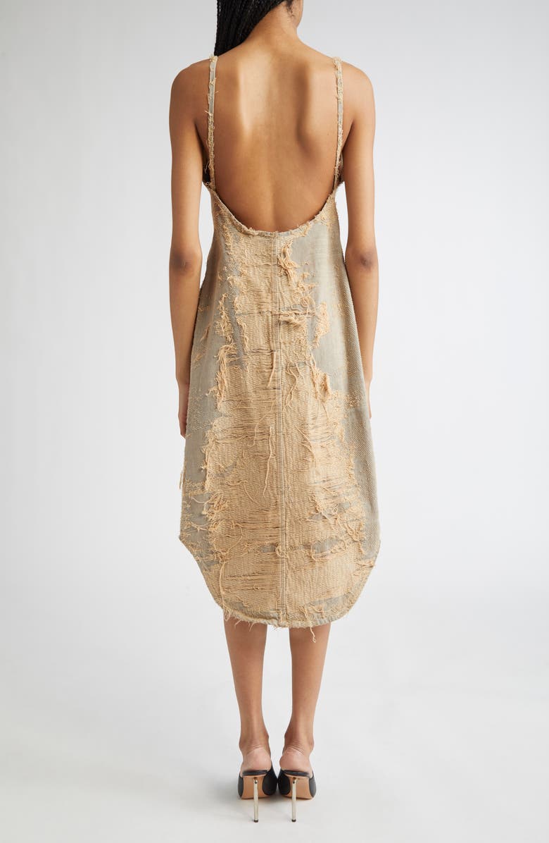 DIESEL<sup>®</sup> De-Vera-Fsg Denim Midi Dress, Alternate, color, Beige