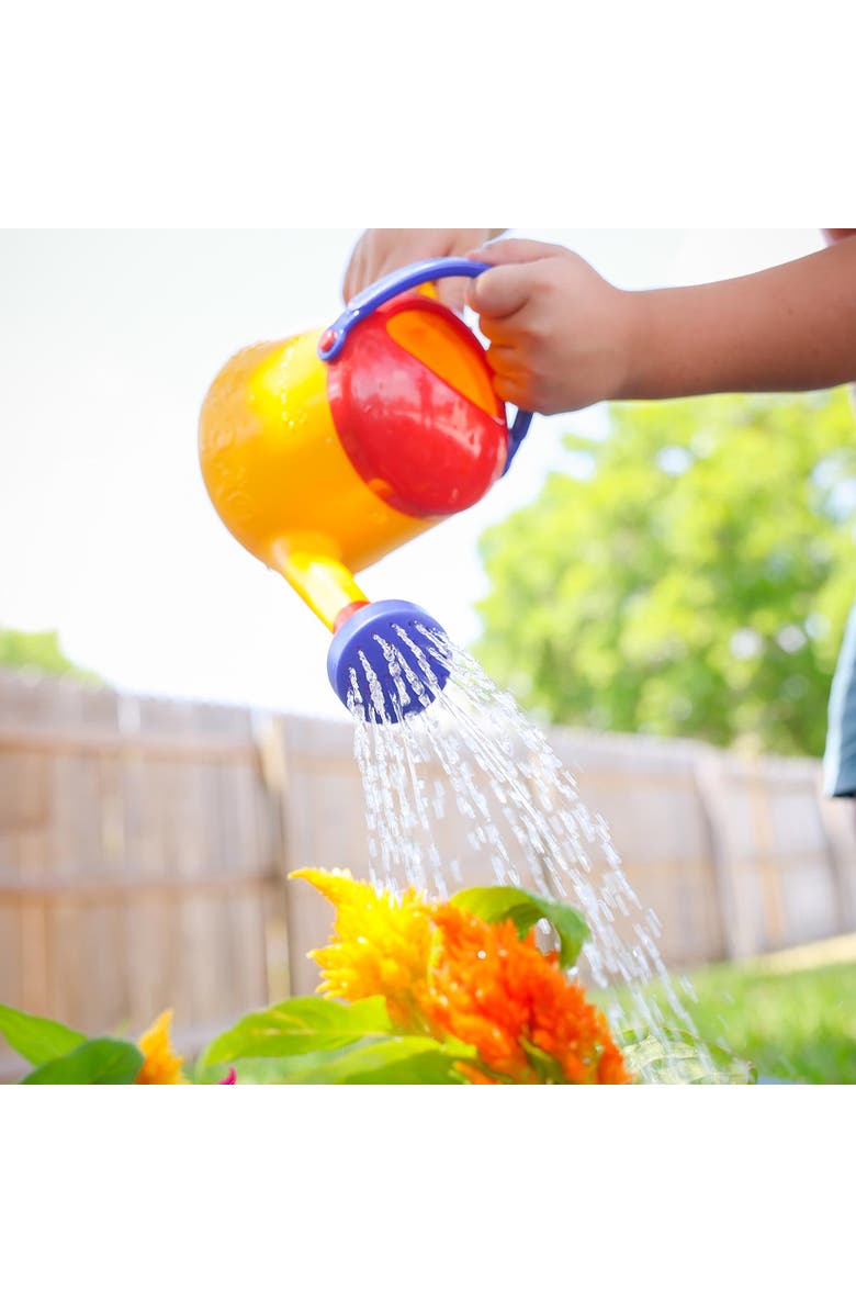 SPIELSTABIL Toddler Outdoor Garden Tools -Classic Yellow Watering Can for Kids Ages 18 Months and Up - 1 Liter Garden Toy Set - Made in Germany, Alternate, color, Yellow Multi