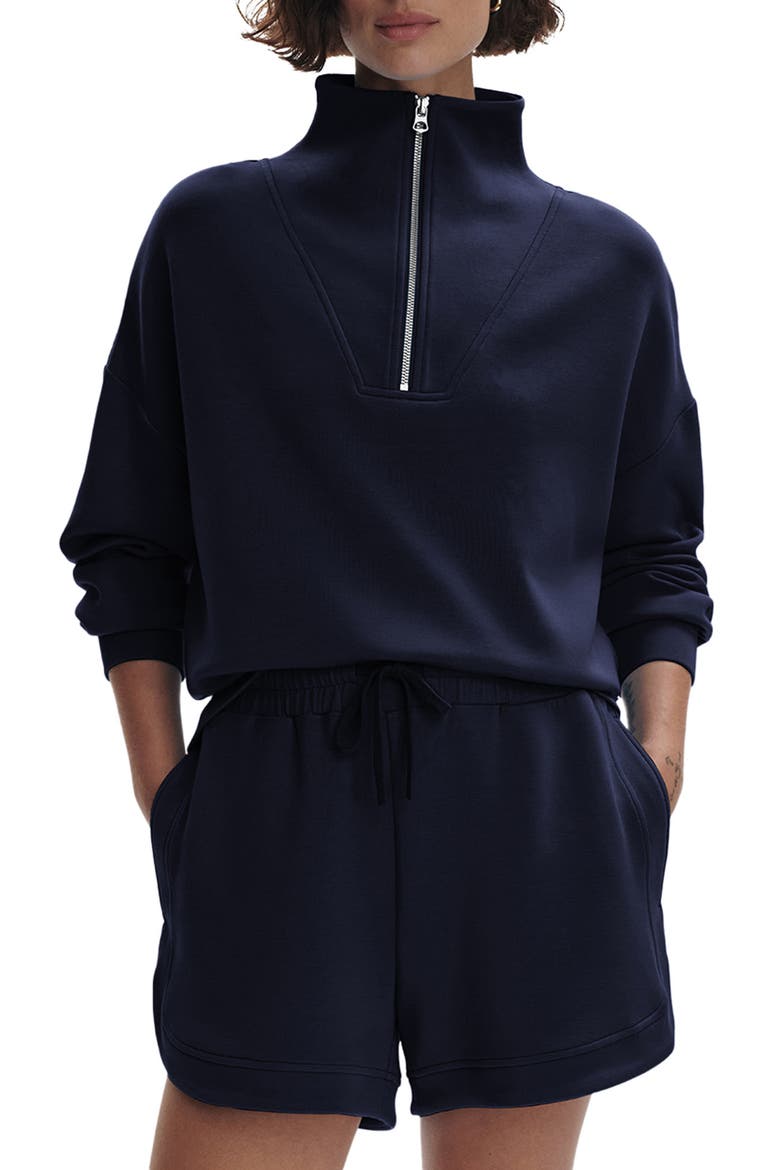 Hawley Half-Zip Sweatshirt, Main, color, NAVY