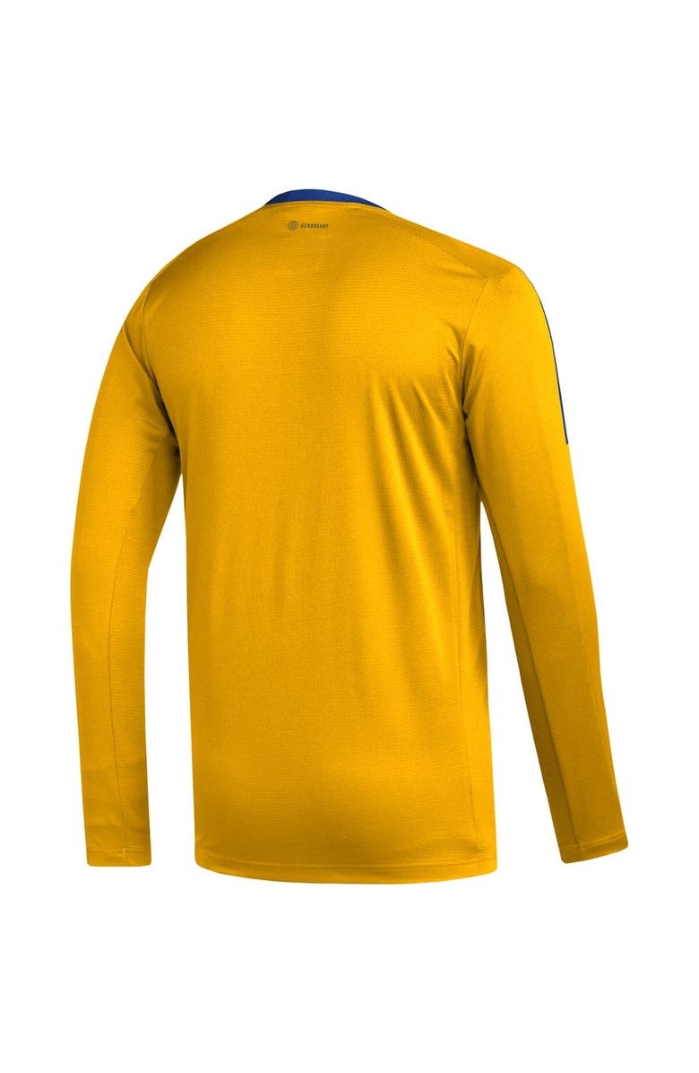 adidas Men's adidas Gold St. Louis Blues AEROREADY<sup>®</sup> Long Sleeve T-Shirt, Alternate, color, 