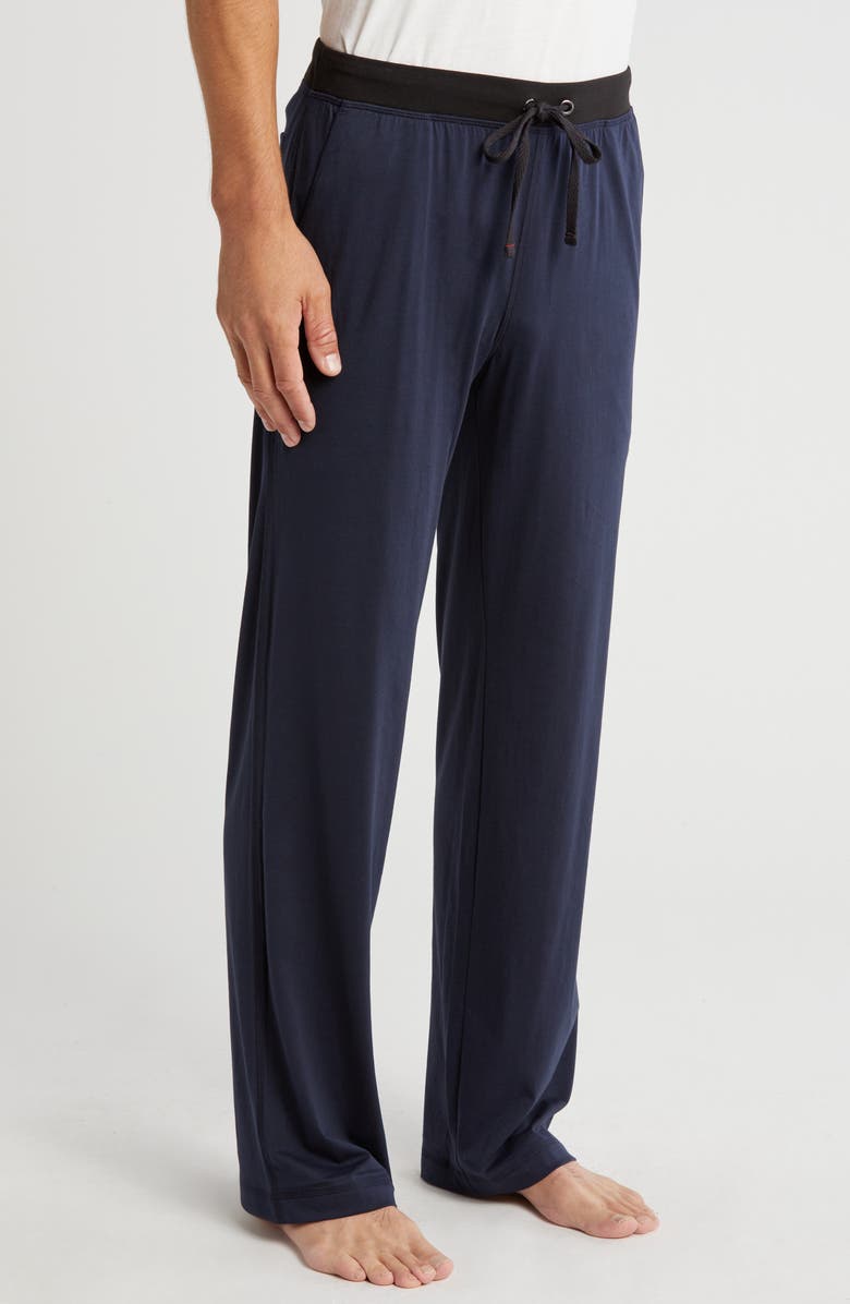 Daniel Buchler Peruvian Pima Cotton Lounge Pants, Alternate, color, Midnight