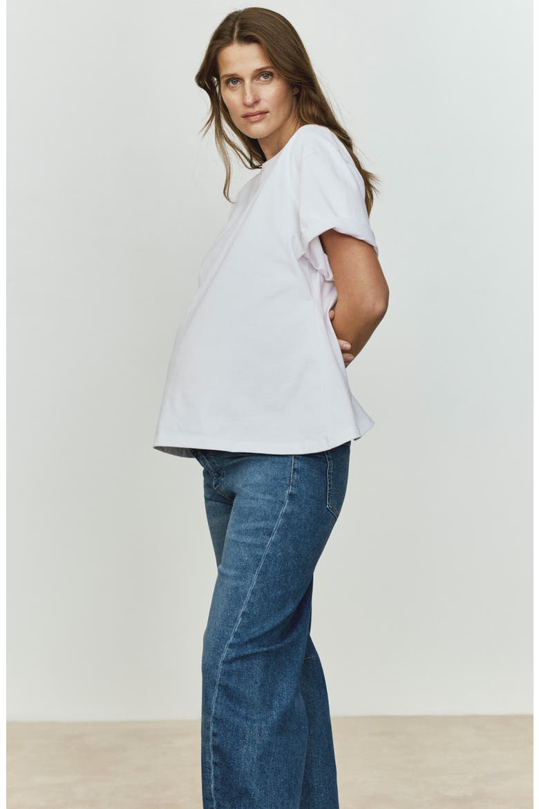 Micro Barrel Maternity Jeans, Alternate, color, NORTH CURRENT