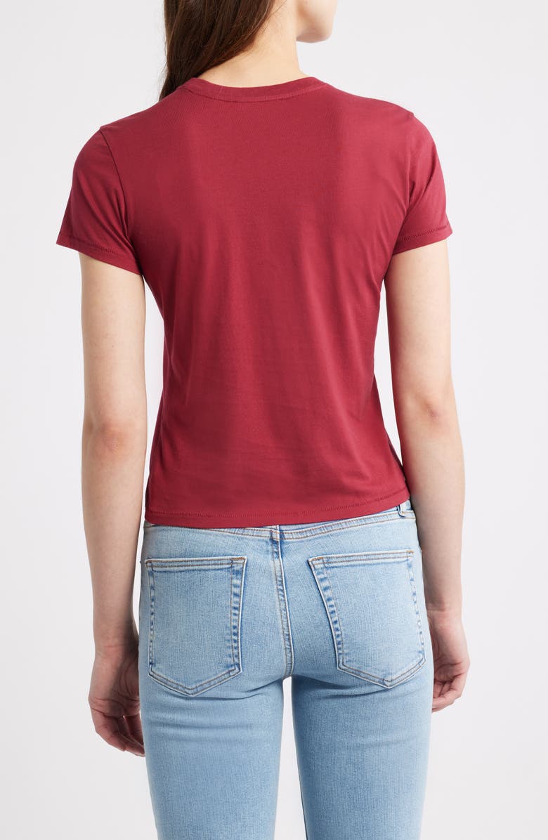 FRAME The Baby Tee, Alternate, color, Pinot