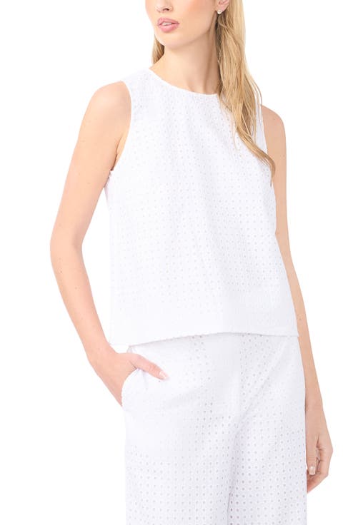 Eyelet Embroidery Shell