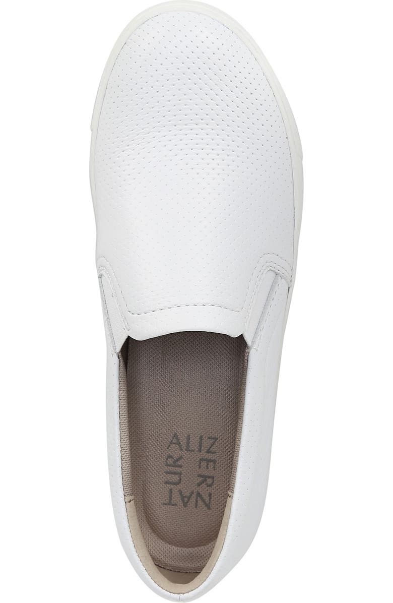 Naturalizer Marianne Slip-On Sneaker, Alternate, color, White Perforated Leather