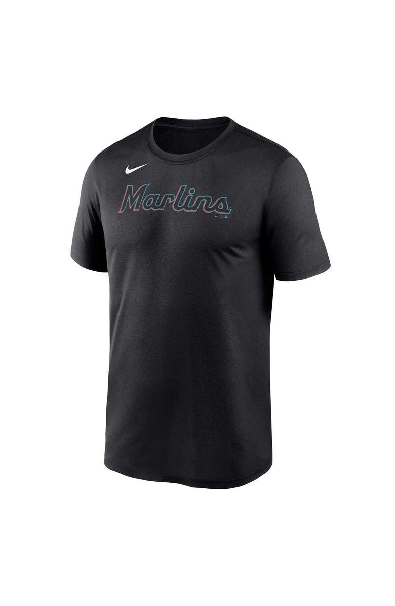 Nike Men's Nike Black Miami Marlins Wordmark Legend Performance Big & Tall T-Shirt, Alternate, color, 