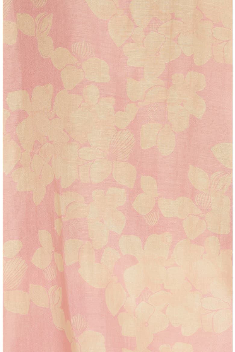 Hydrangea Cotton & Silk Pajamas, Alternate, color, FLORAL