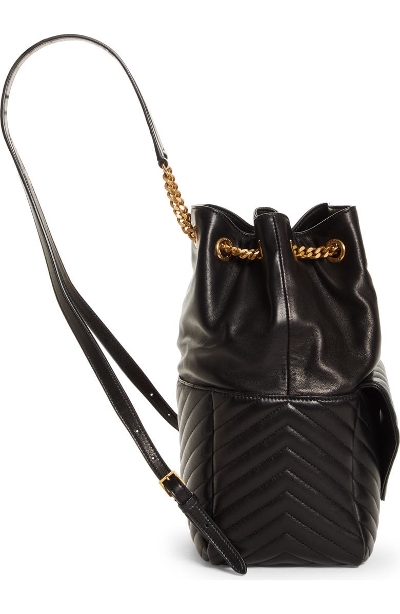Saint Laurent Joe Monogram Matelassé Leather Backpack, Alternate, color,