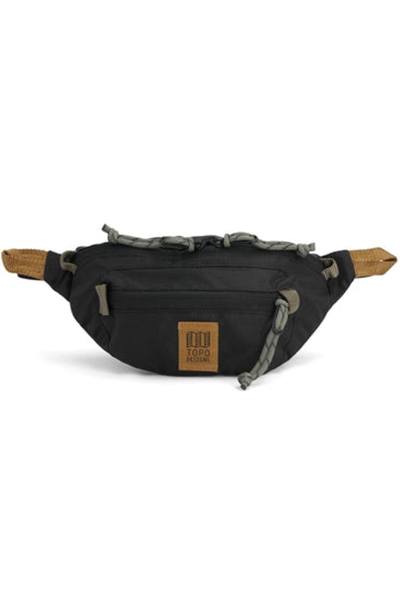 Topo Designs Mountain Waist Pack, Main, color, Black/Neutral