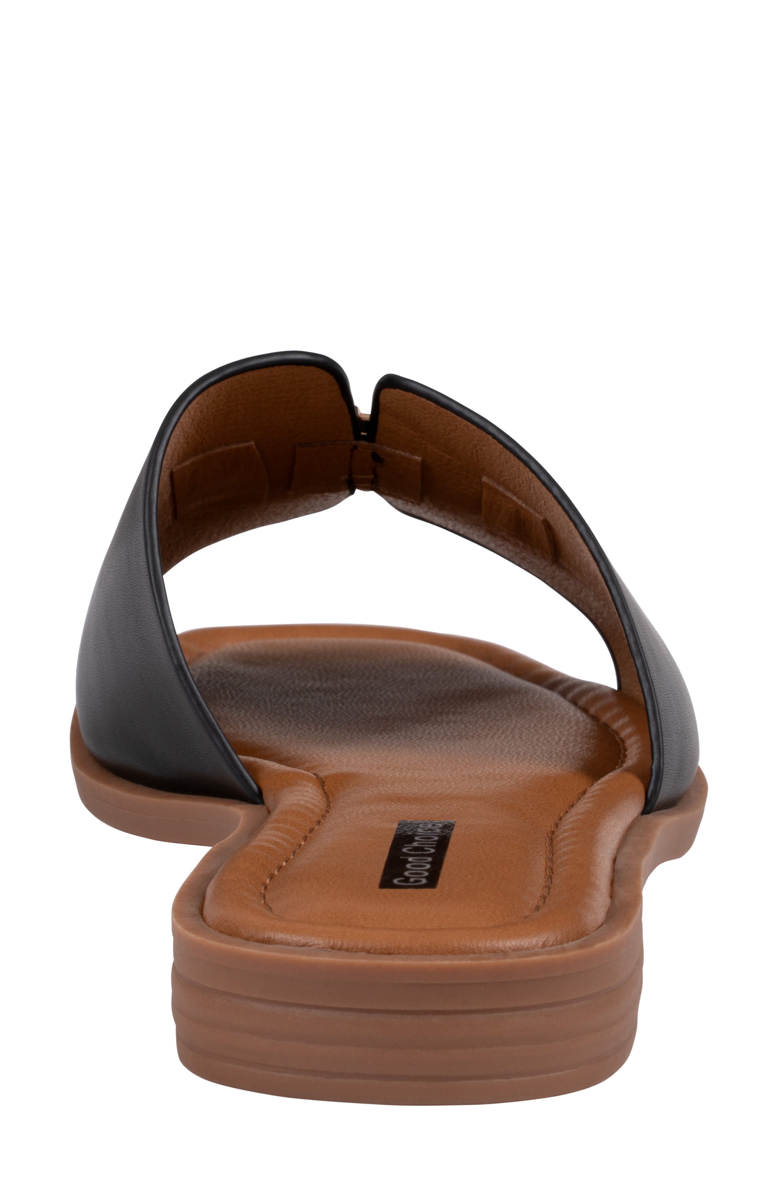 GOOD CHOICE NEW YORK Bergen Hardware Slide Sandal, Alternate, color, Black