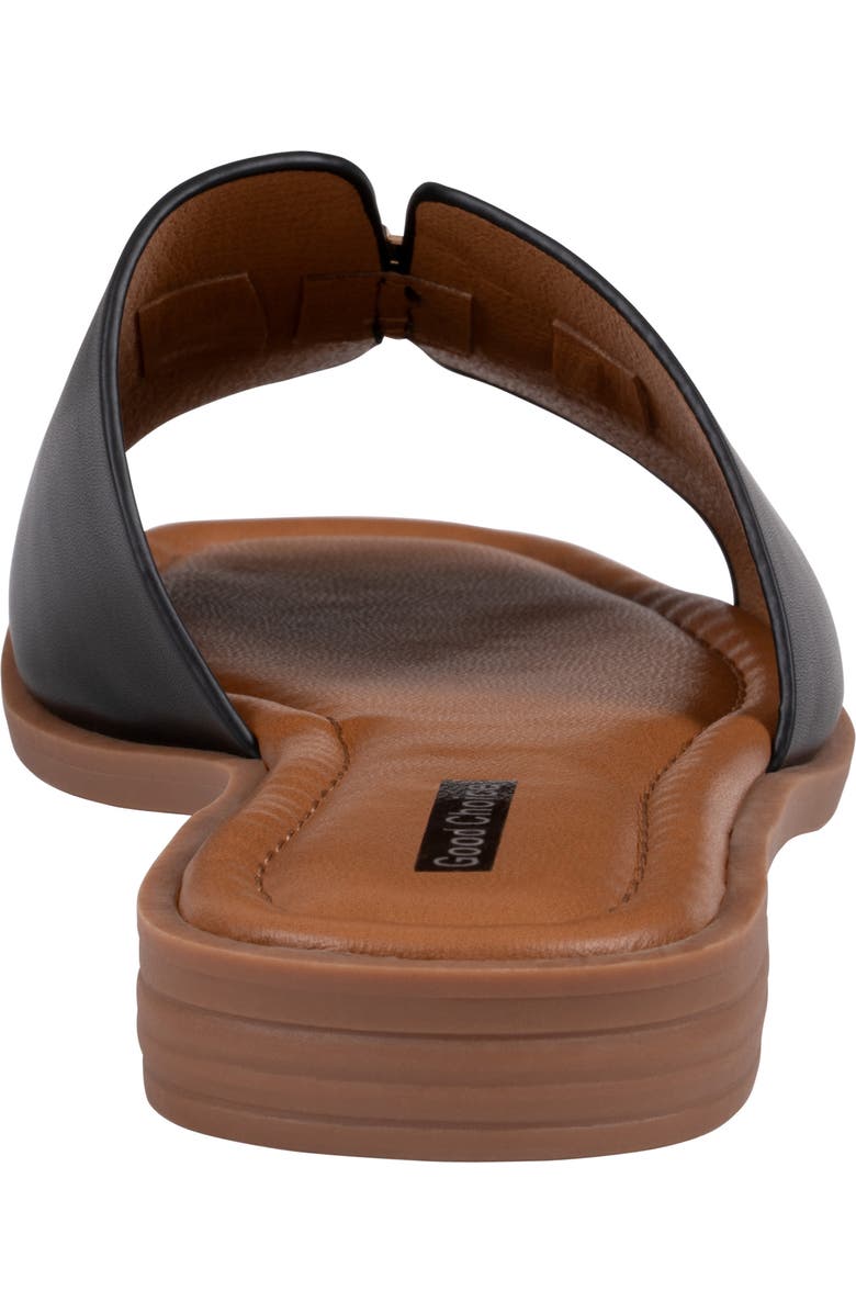GOOD CHOICE NEW YORK Bergen Hardware Slide Sandal, Alternate, color, Black