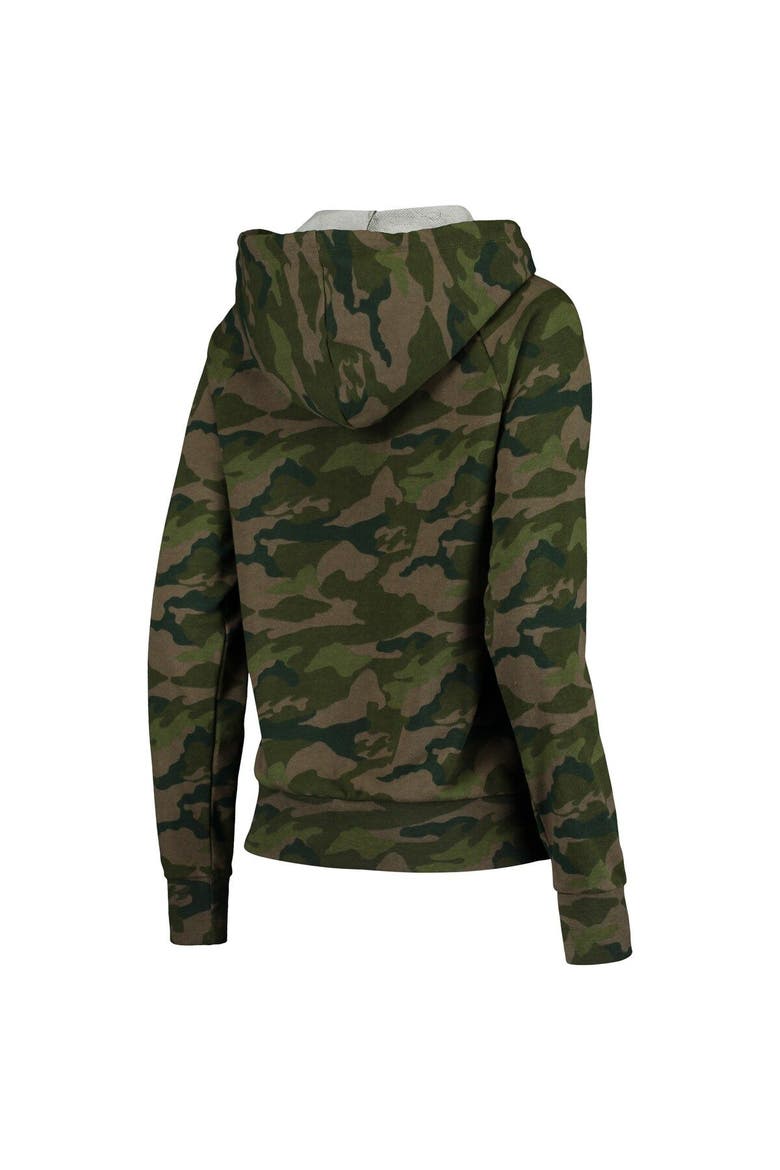 Women's New Era Camo New Orleans Saints Raglan Full-Zip Hoodie, Alternate, color, Camo