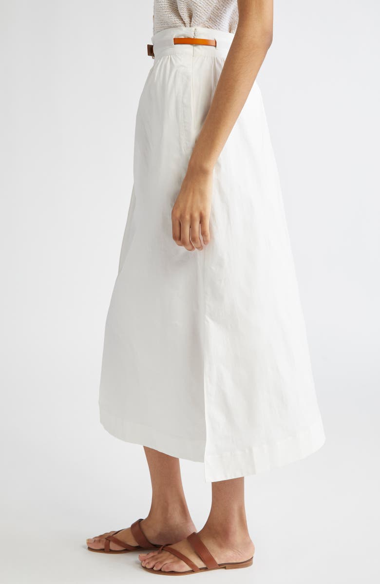 Floral Soutache Midi Skirt