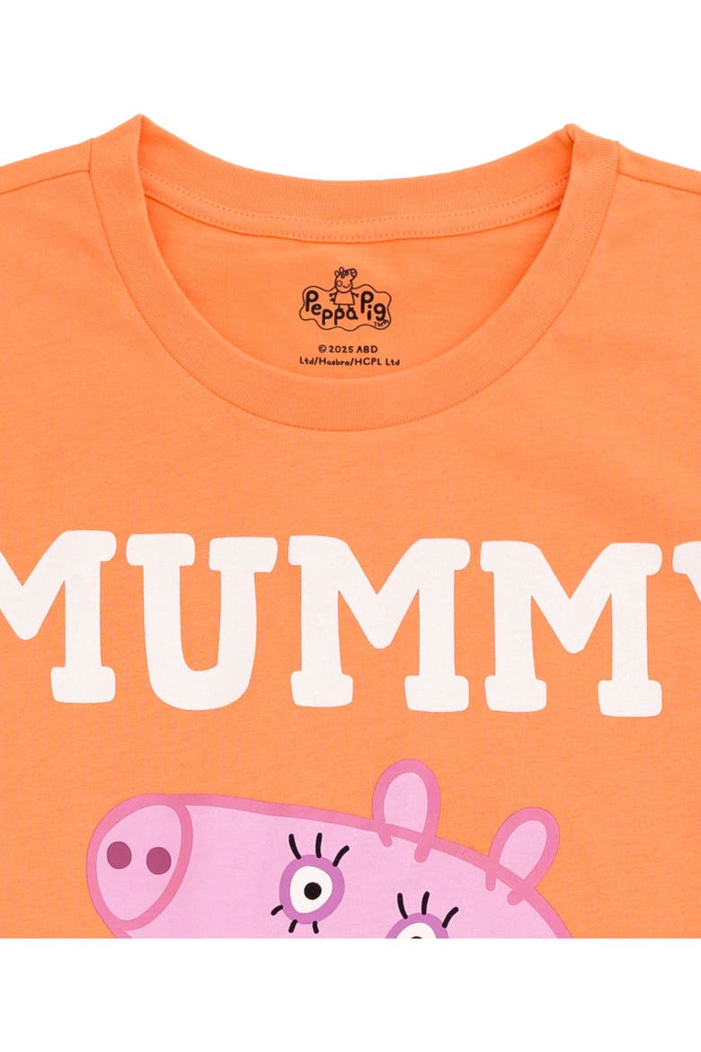 Short Sleeve T-Shirt, Alternate, color, Peach Mummy Pig