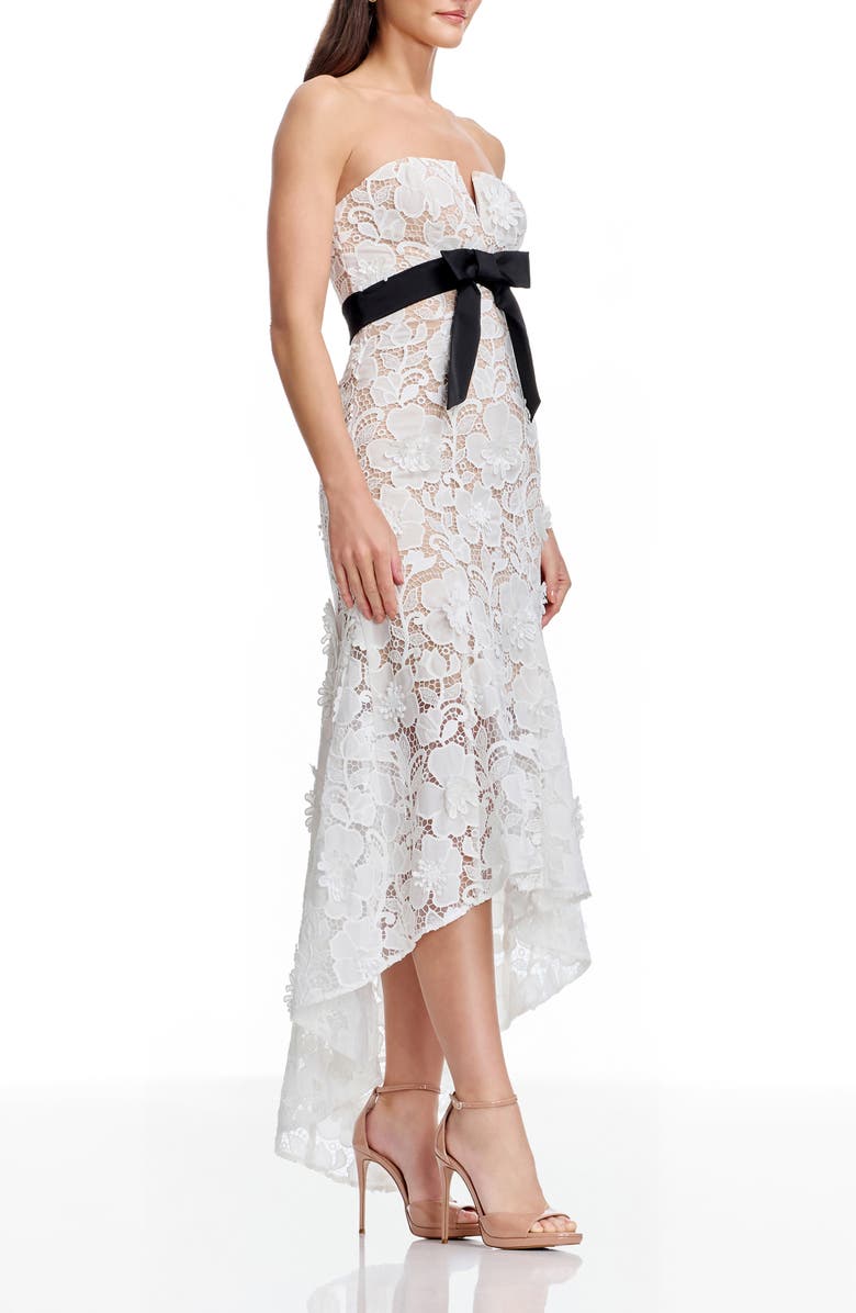 Dress the Population Lucia Floral Lace High-Low Cocktail Dress, Alternate, color,