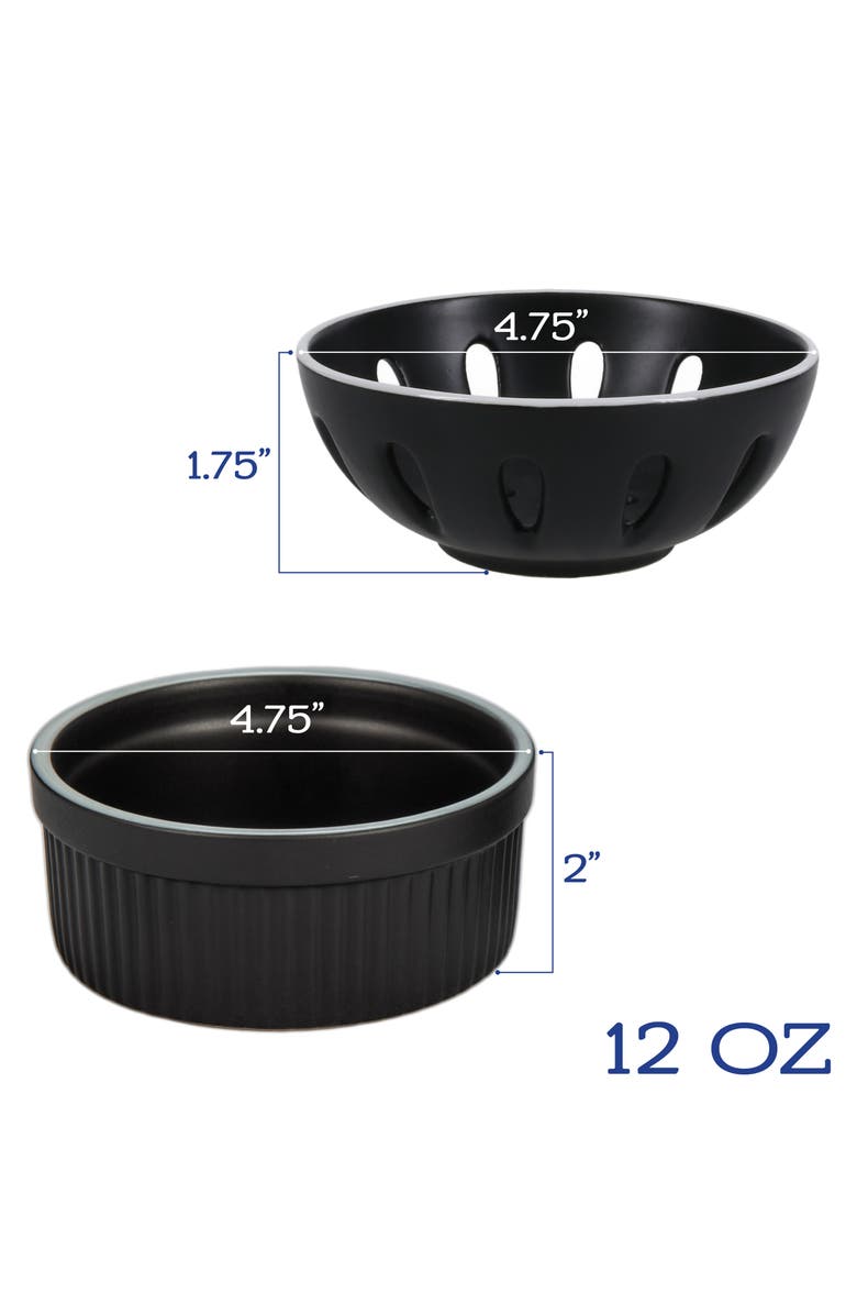 BIA Cordon Bleu 7-Piece Tabletop Ceramic Set, Alternate, color, Black