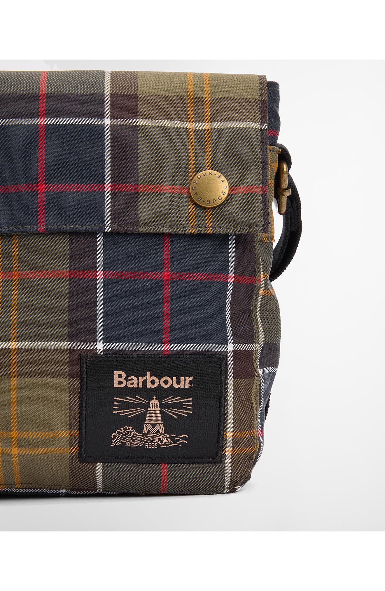 Barbour Torridon Tartan Plaid Flight Bag, Alternate, color, 