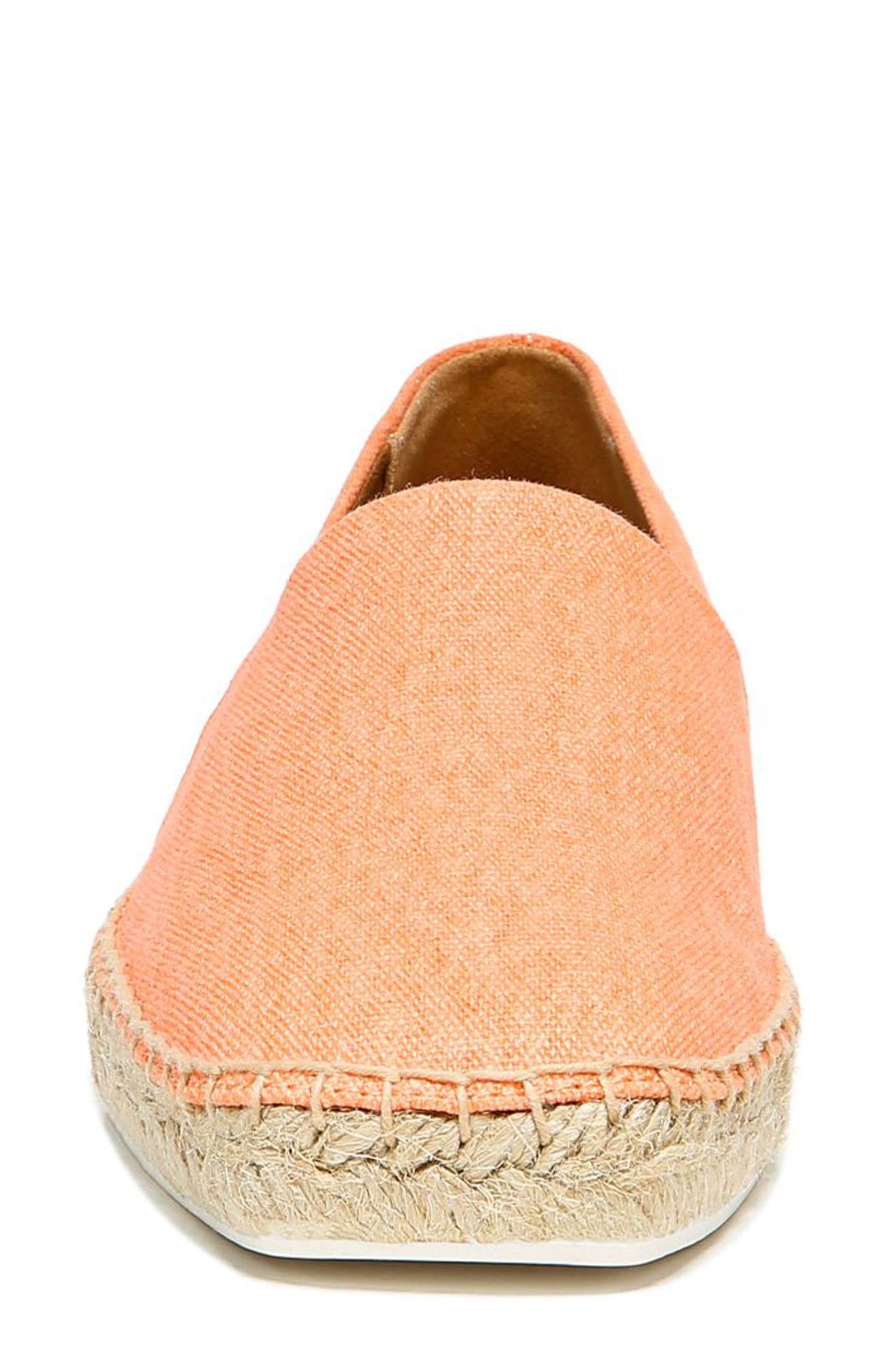 Kenna Espadrille Flat, Alternate, color, MELON