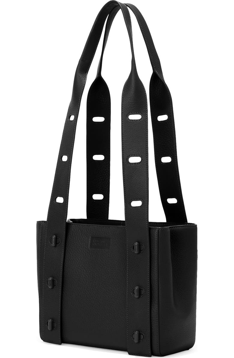 Dagne Dover Tokyo Turnlock Pebble Leather Tote, Alternate, color,