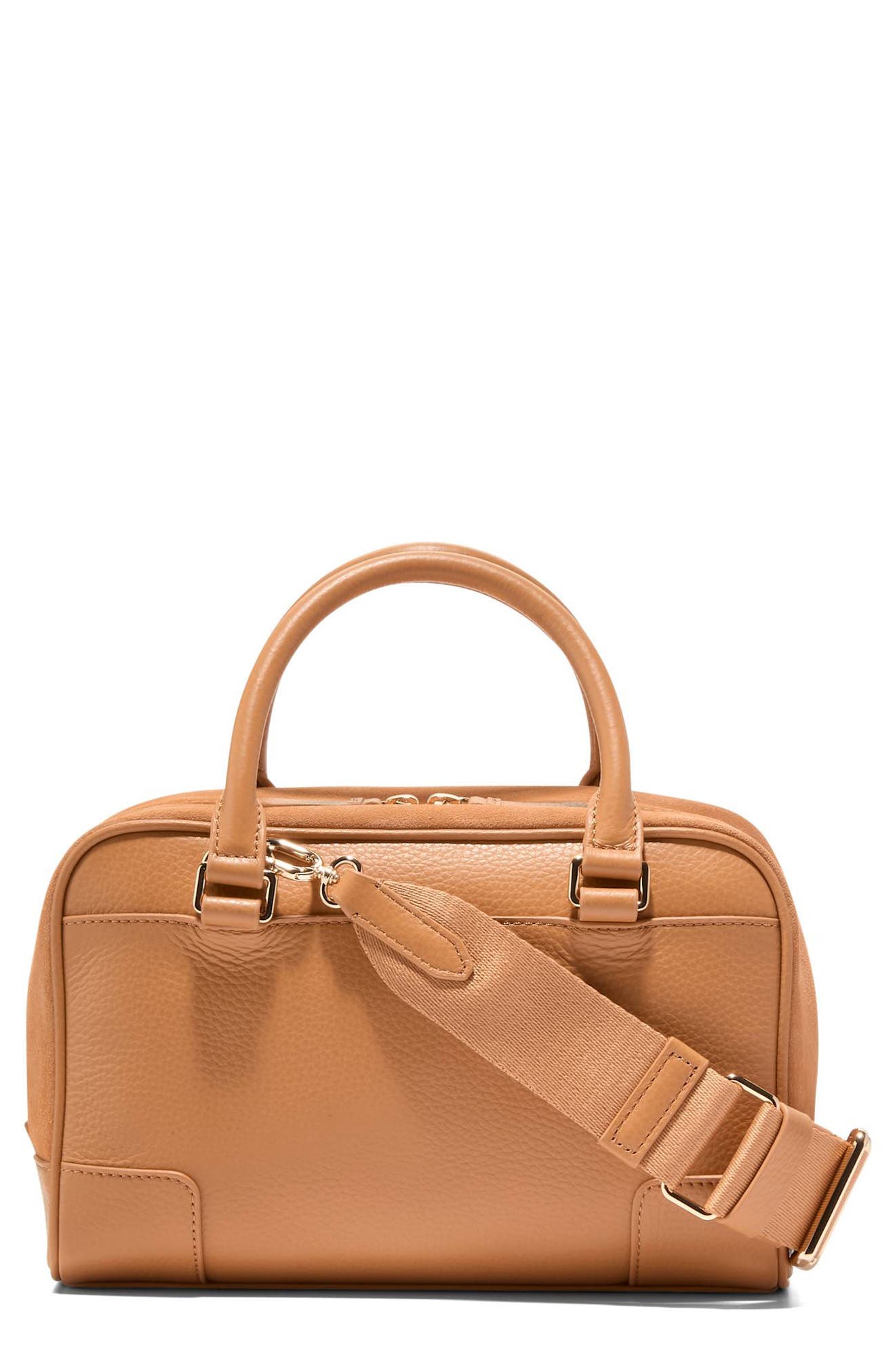 Cole Haan Small Beverly Leather Satchel, Main, color, 