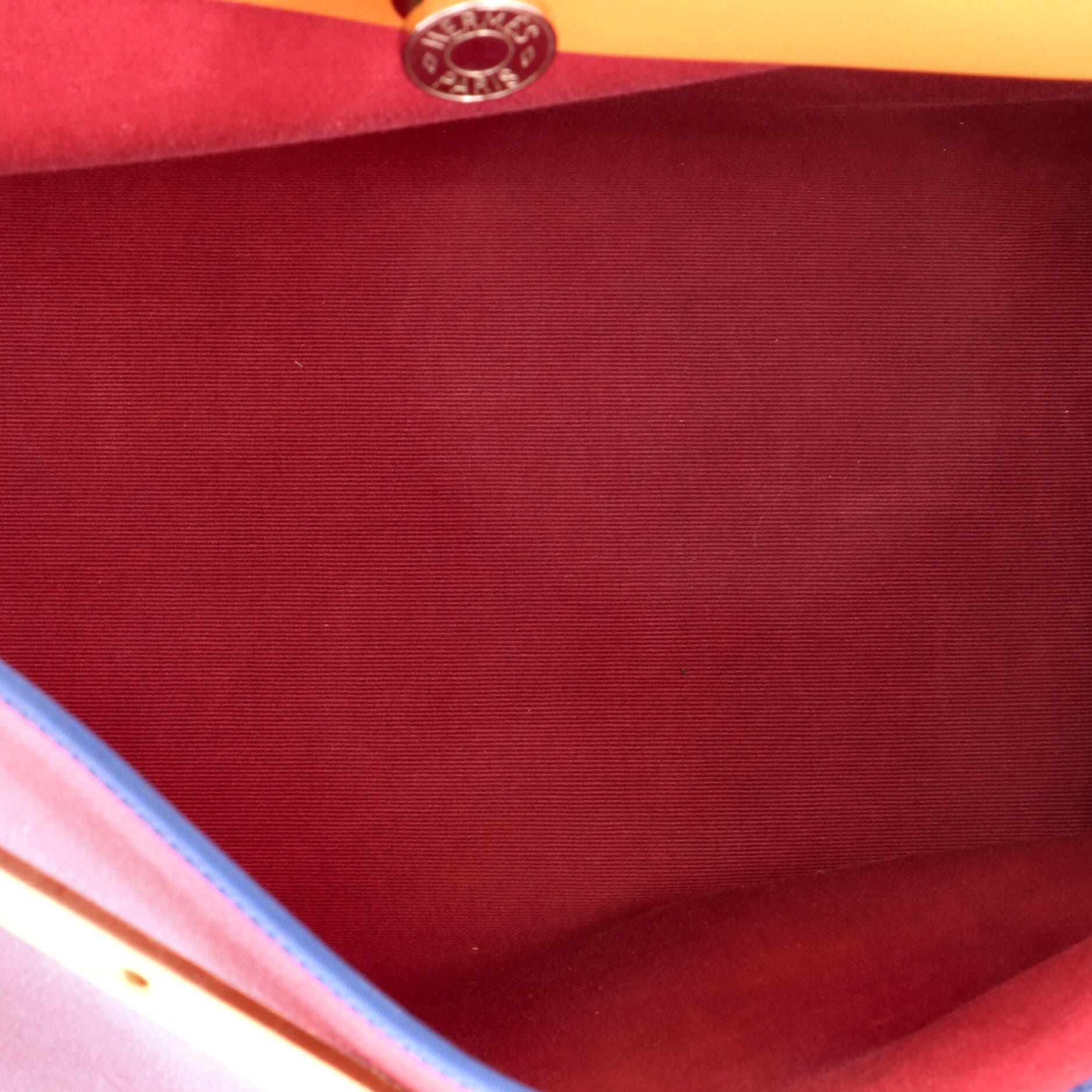 Herbag Zip Leather and Toile 39, Alternate, color, Rubis