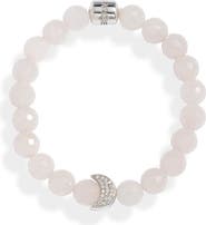 Anzie Boheme Rose Quartz Stretch Bracelet