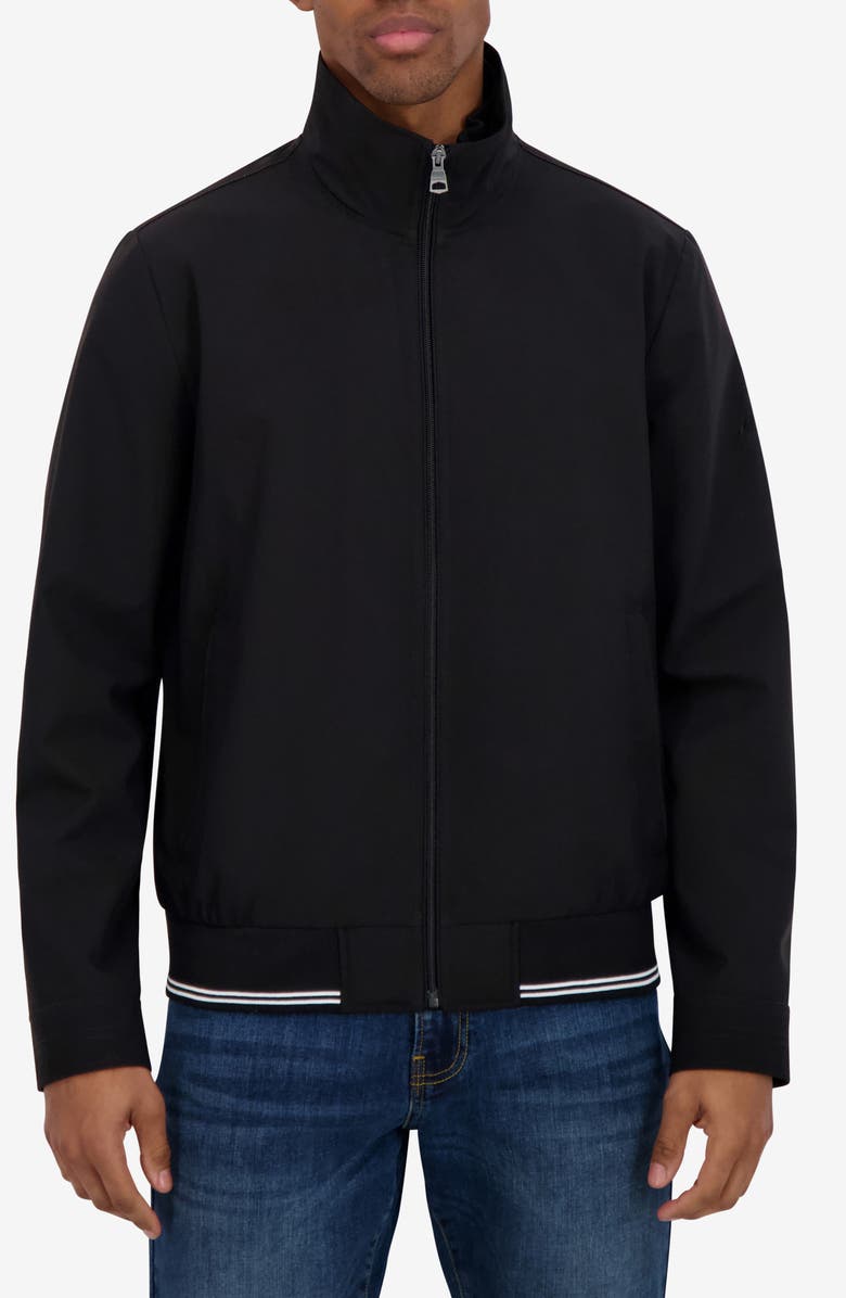 Nautica Bomber Jacket, Main, color, Black