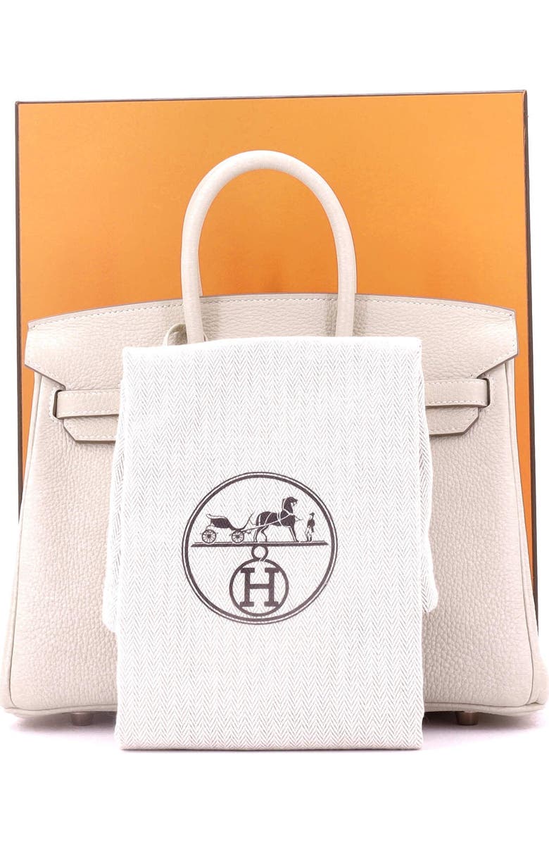 Pre-Owned Hermes Birkin Handbag Light Togo with Rose Gold Hardware 25, Alternate, color, Craie