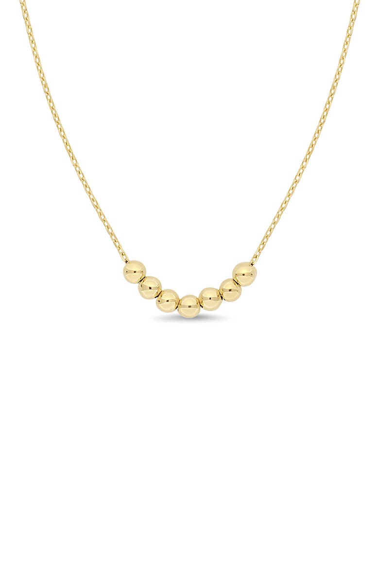 14K Yellow Gold Beaded Pendant Necklace, Alternate, color, 14K YELLOW GOLD
