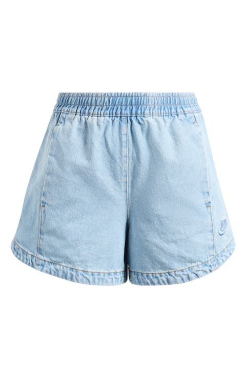 Windrunner High Waist Denim Shorts