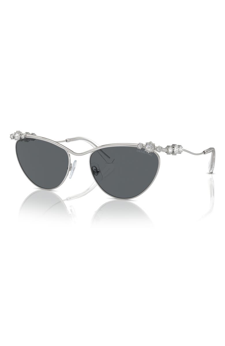 Swarovski 58mm Cat Eye Sunglasses, Alternate, color, 