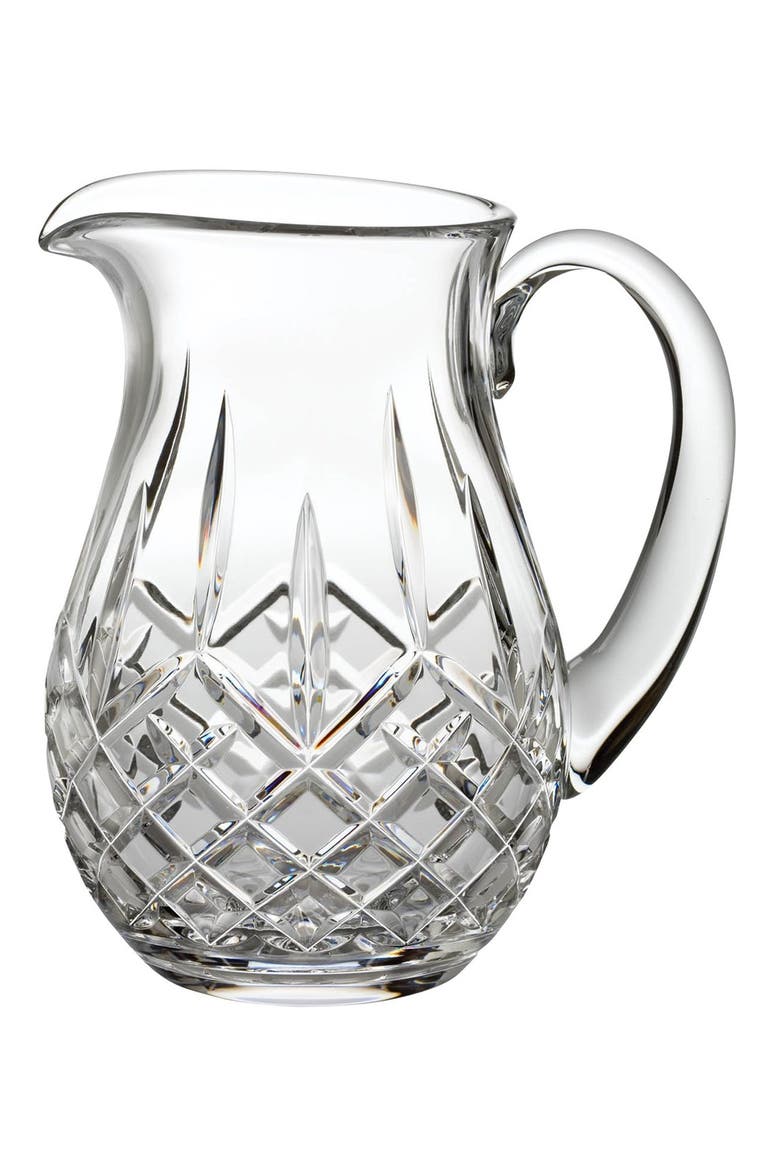 Lismore Lead Crystal Pitcher, Main, color, CLEAR