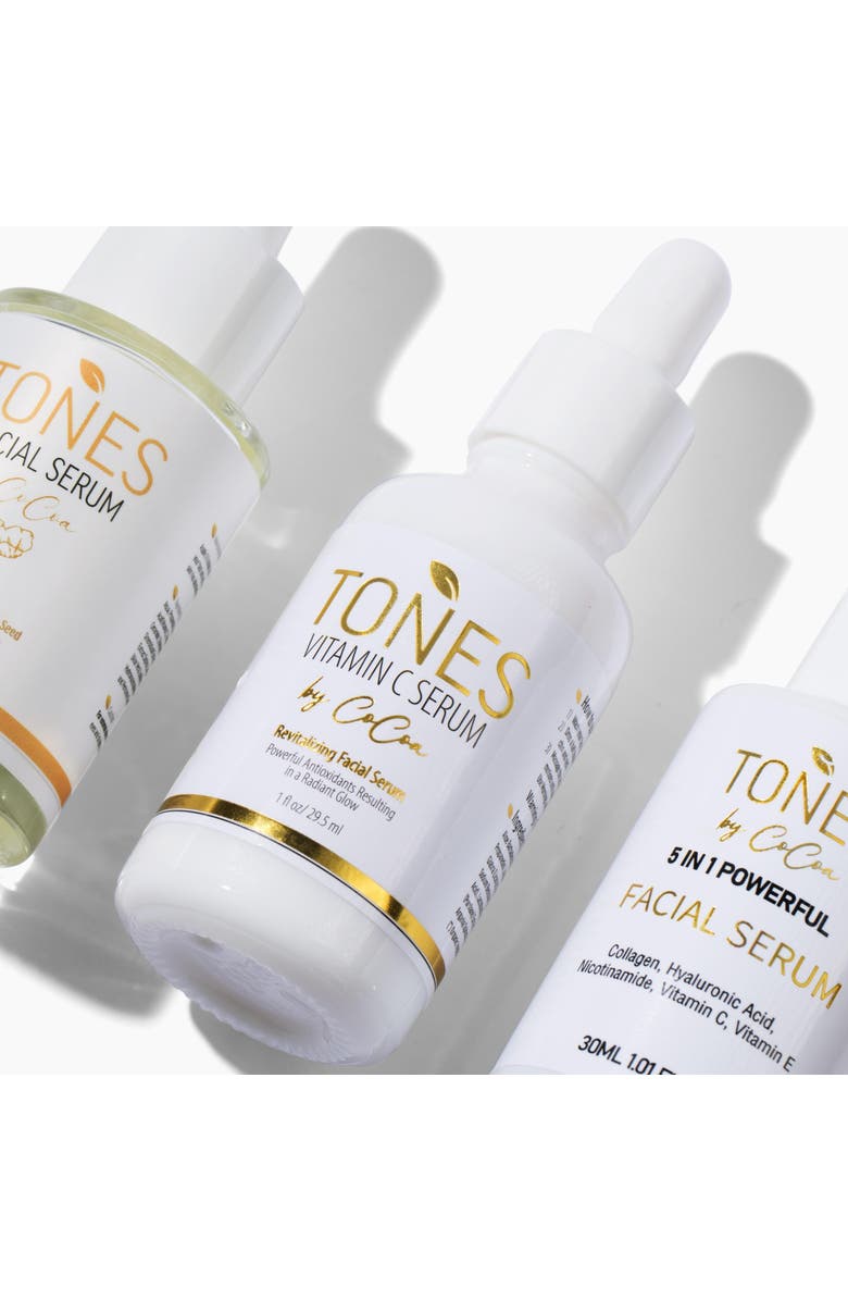 TONES by Cocoa Vitamin C Serum with Probiotics - Anti-Acne & Dark Spot Corrector 29.5ml, Alternate, color, With Golden Words
